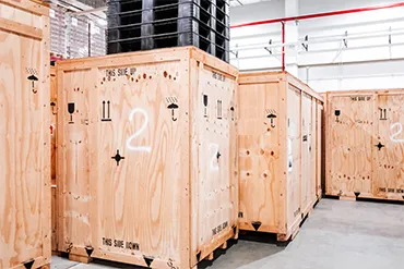 ACS’s professional Wood Crates packing services protect the goods from any damage during the storing period or the transportation process.